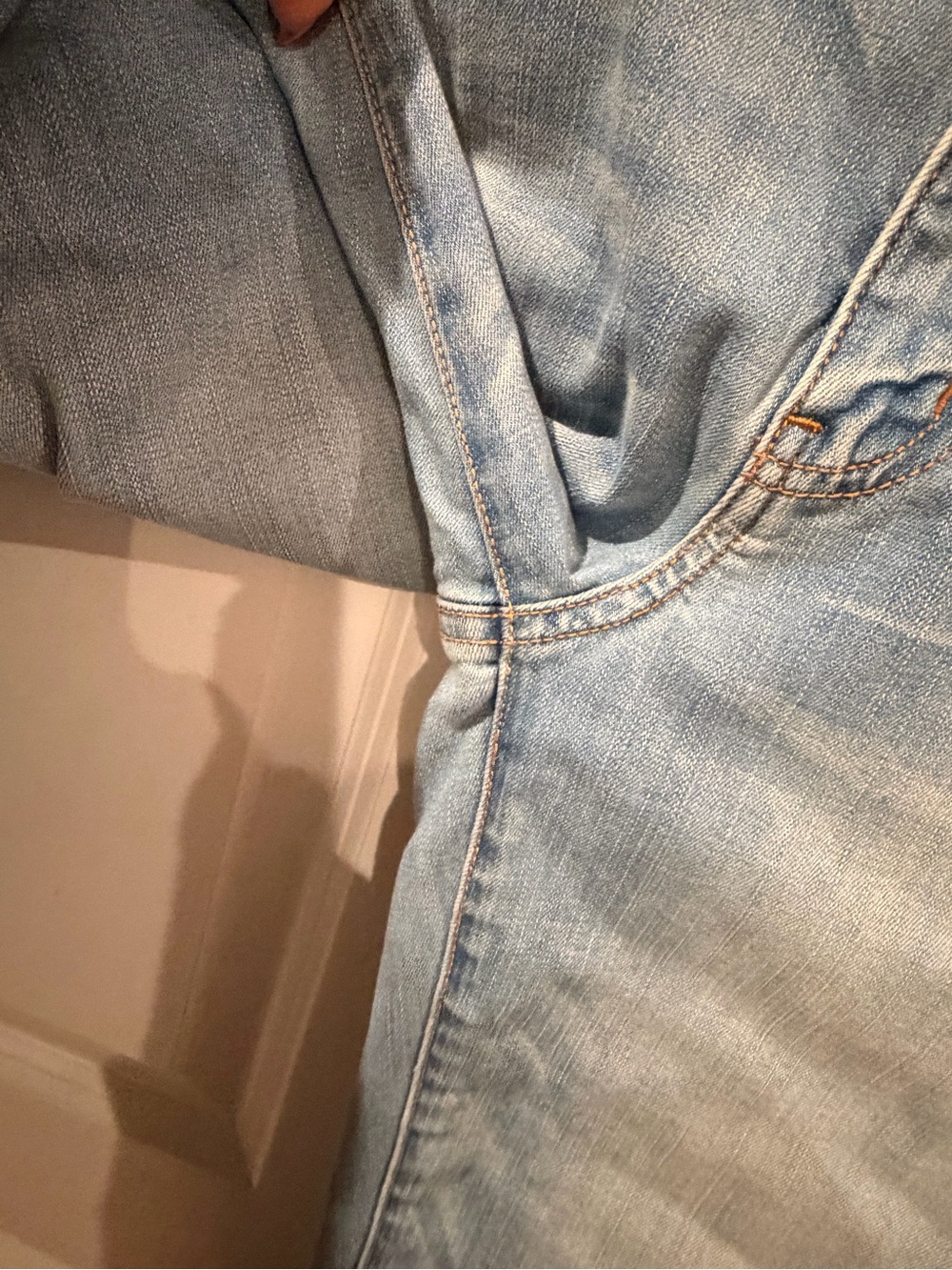 American Eagle Light Blue Super Stretch Jegging Size 14s - Picture 4 of 6